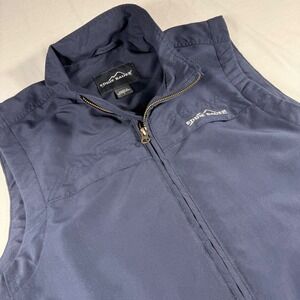 Eddie Bauer Travex WeatherEdge Softshell Vest Men's S Navy Fishing Hiking Vented